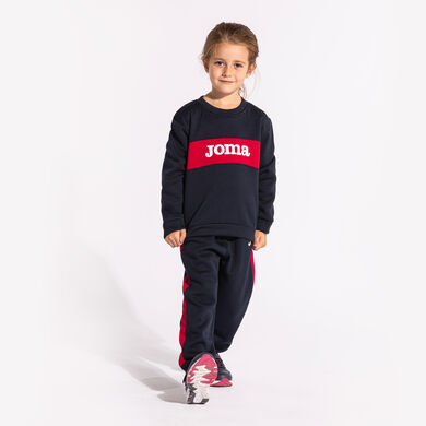 SURVÊTEMENT JUNIOR STRIPE BLEU MARINE ROUGE