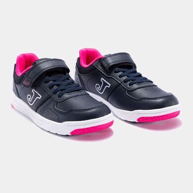 Chaussures casual W.Harvard Jr 23 junior bleu marine fuchsia
