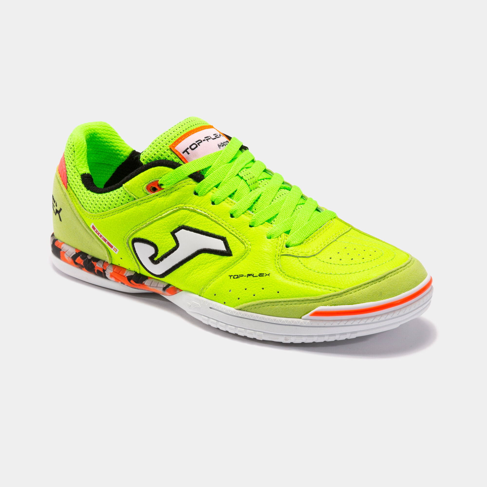 Futsal shoes Top Flex 21 indoor white green coral