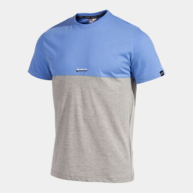 Maillot manches courtes homme California bleu gris melange