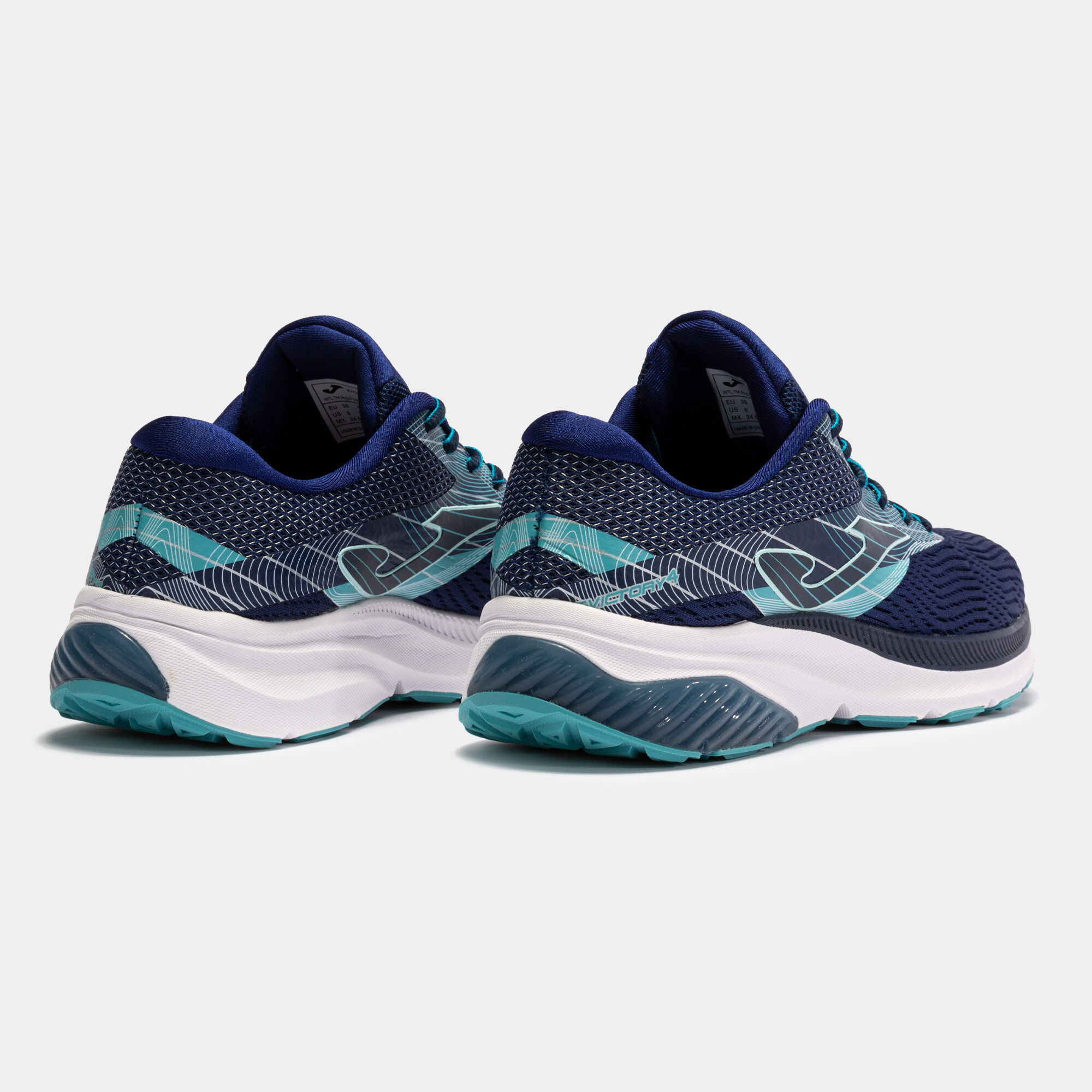 Zapatillas running Victory 22 mujer marino celeste