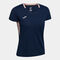Maillot manches courtes femme Smash bleu marine