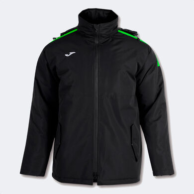 Anorak hombre Trivor negro verde flúor