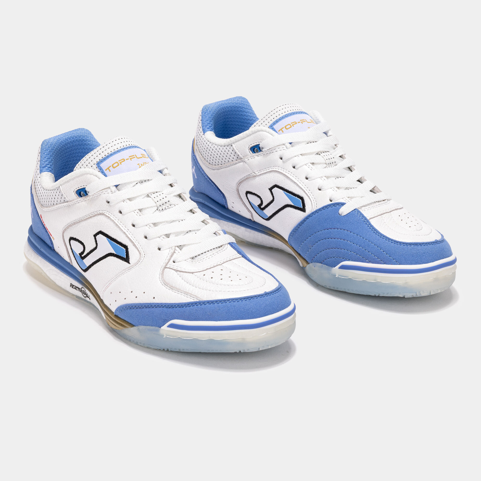 Futsal shoes Top Flex Rebound 25 Luciano Gauna indoor white sky