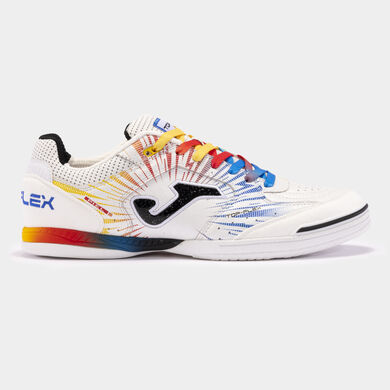 Sapatilhas futsal Top Flex 24 indoor branco vermelho