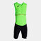 One-piece man Record III fluorescent green black