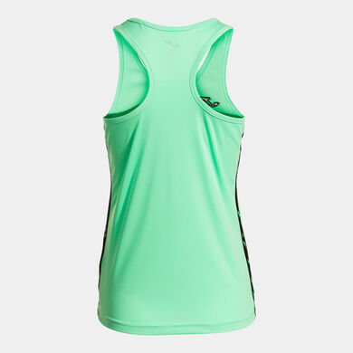 Camiseta tirantes mujer Olimpiada verde negro