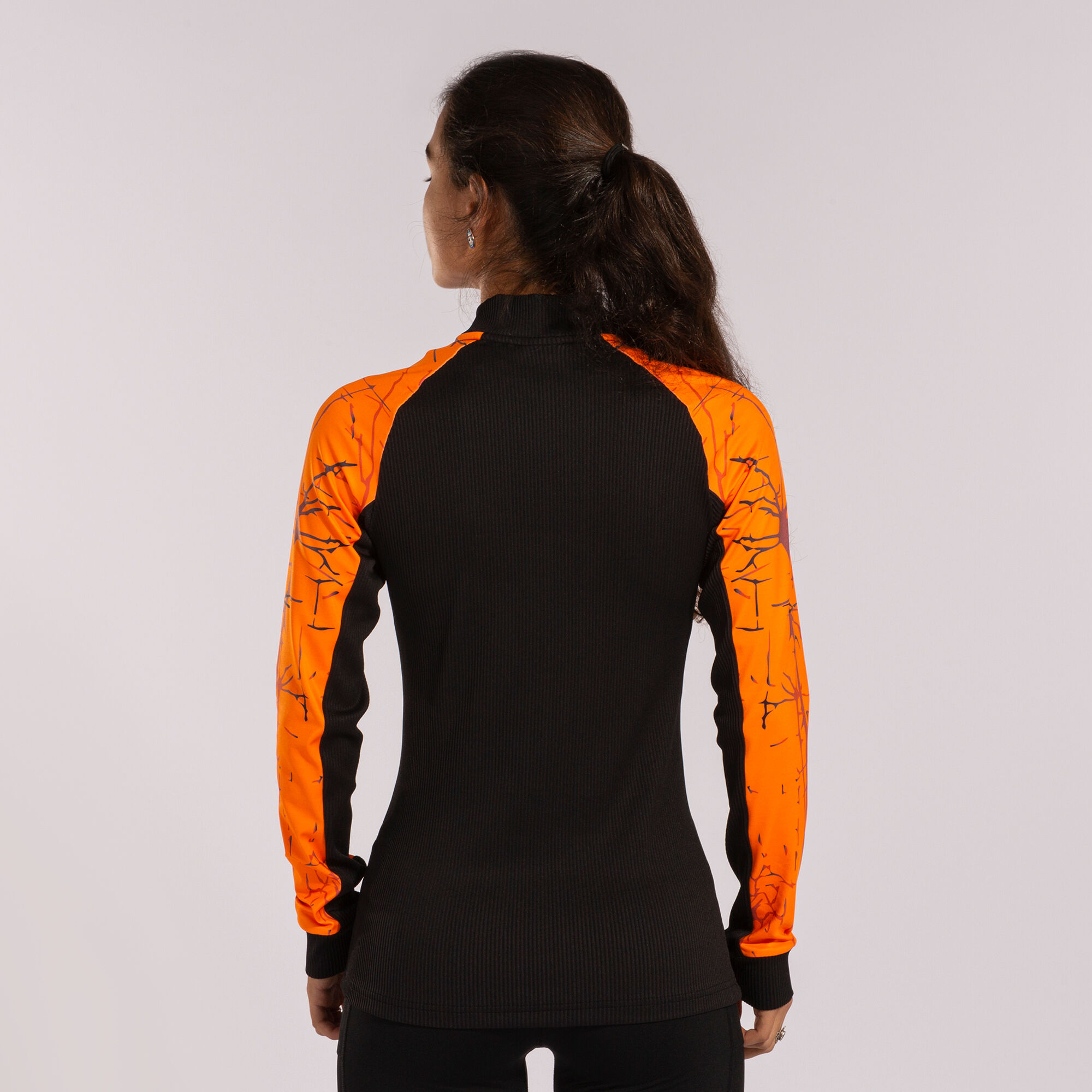 Sweat-shirt femme Elite IX noir orange