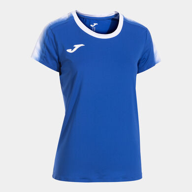 Maglia a manica corta donna Elite XI blu reale bianco