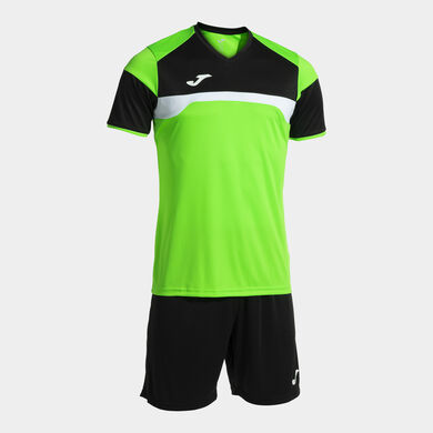 Conjunto homem Danubio III verde fluorescente preto