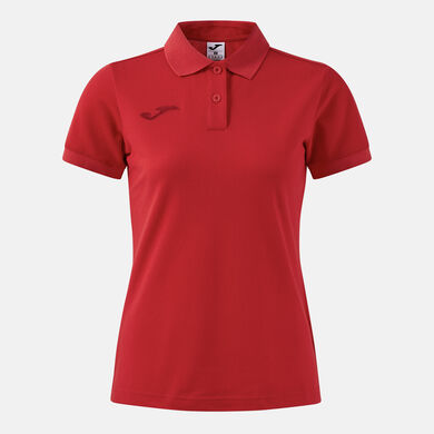 Polo shirt short-sleeve woman Bali III red