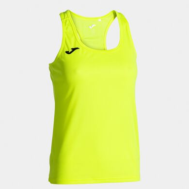 T-shirt de alça mulher Siena II amarelo fluorescente