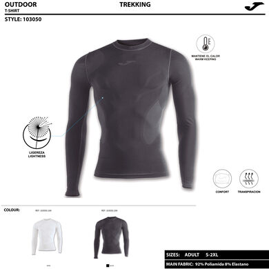 Tricou cu mânecă lungă bărbaȚi Brama alb
