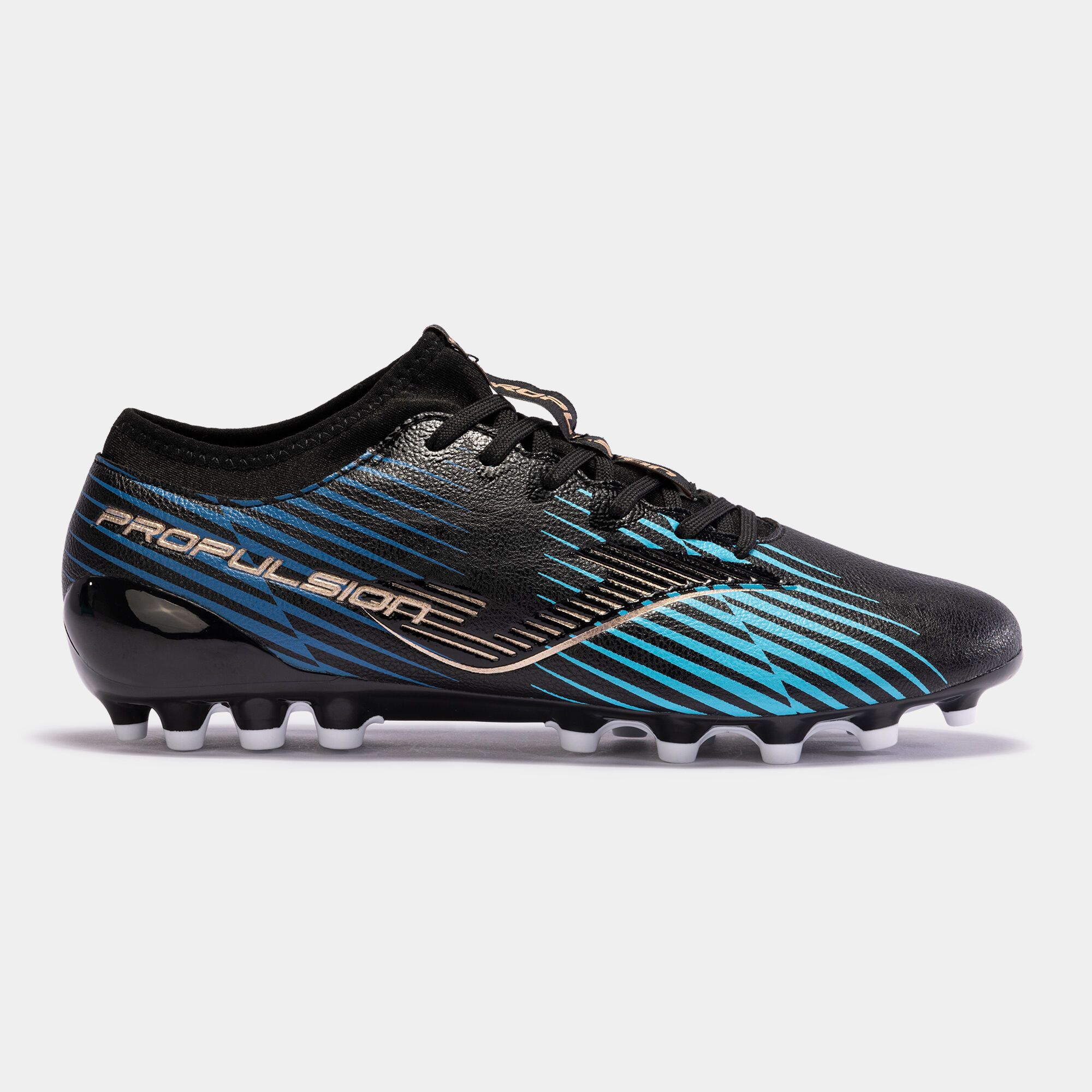 Chaussures football Propulsion Cup 23 gazon synthétique AG noir bleu