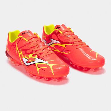 Botas fútbol Super Copa 25 césped artificial AG rojo