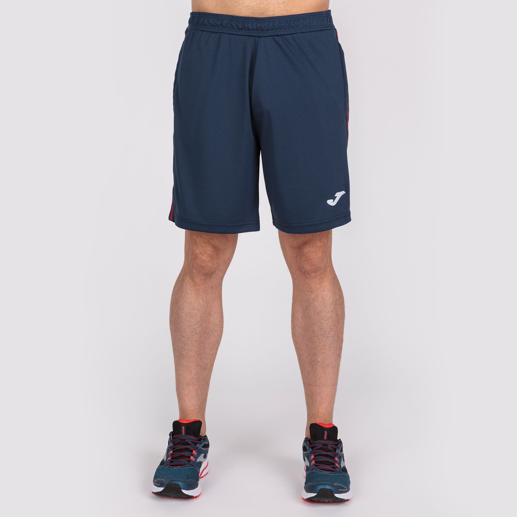 Bermuda shorts man Classic navy blue red