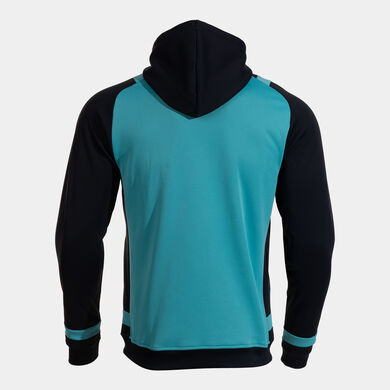 Chaqueta con capucha hombre Lider turquesa fl&uacute;or dark navy