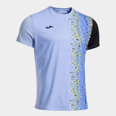 Camiseta manga corta hombre Smash azul negro