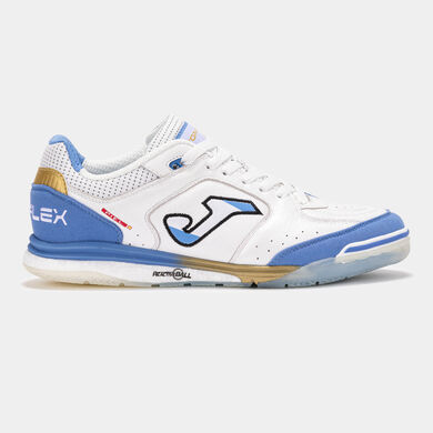 Chaussures futsal Top Flex Rebound 25 Luciano Gauna indoor blanc bleu ciel