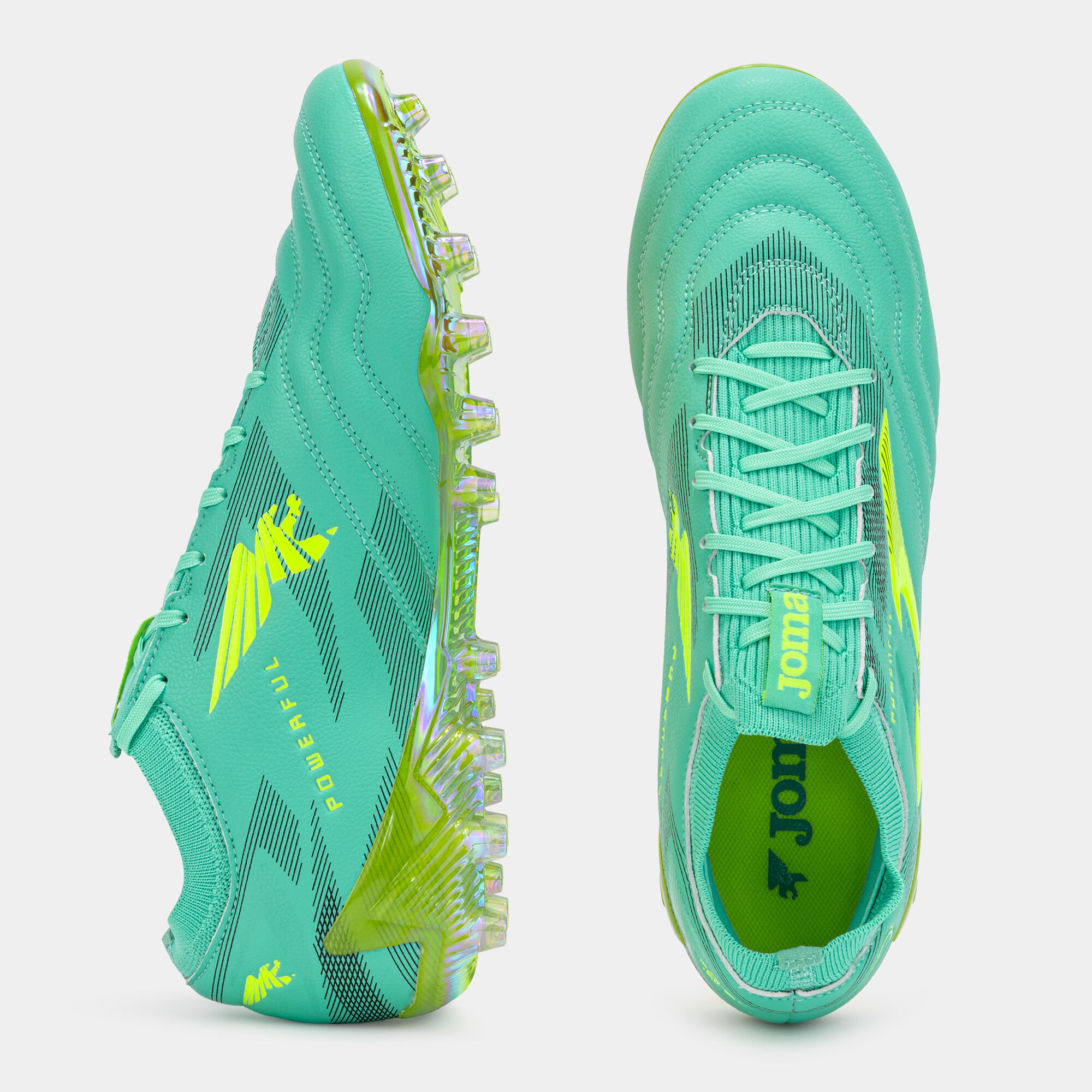 Football boots Powerful Cup 25 artificial grass turquoise | JOMA®