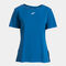 Camiseta manga corta mujer Indoor gym azul