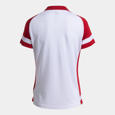 Polo shirt short-sleeve woman Lider white red
