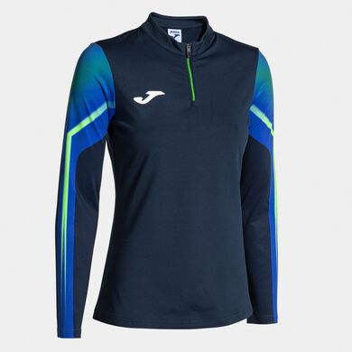 Sudadera mujer Elite XI marino verde flúor