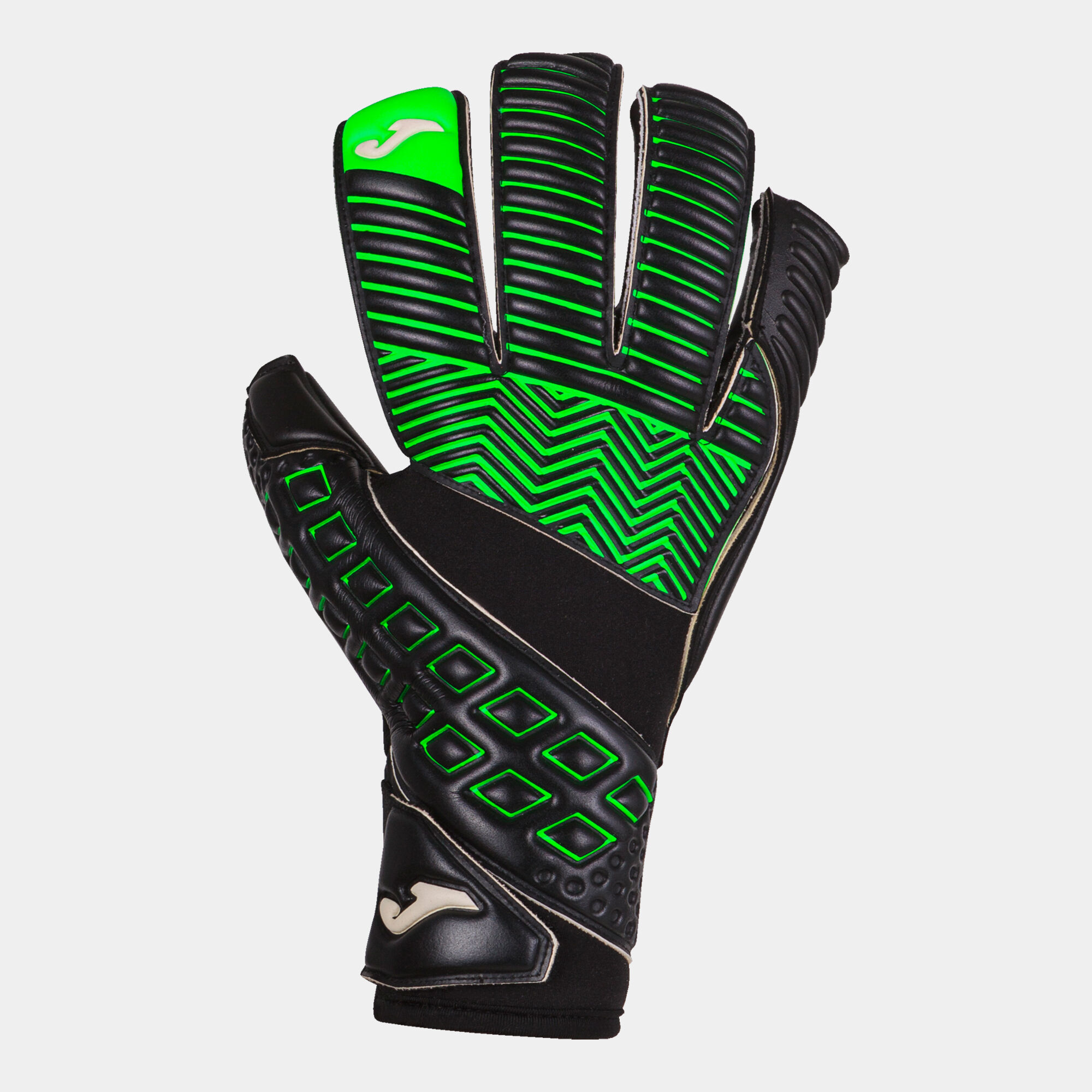 Football goalkeeper gloves Area 19 black fluorescent green