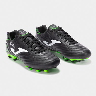 Scarpe calcio Aguila 25 terreno solido FG nero verde fluorescente