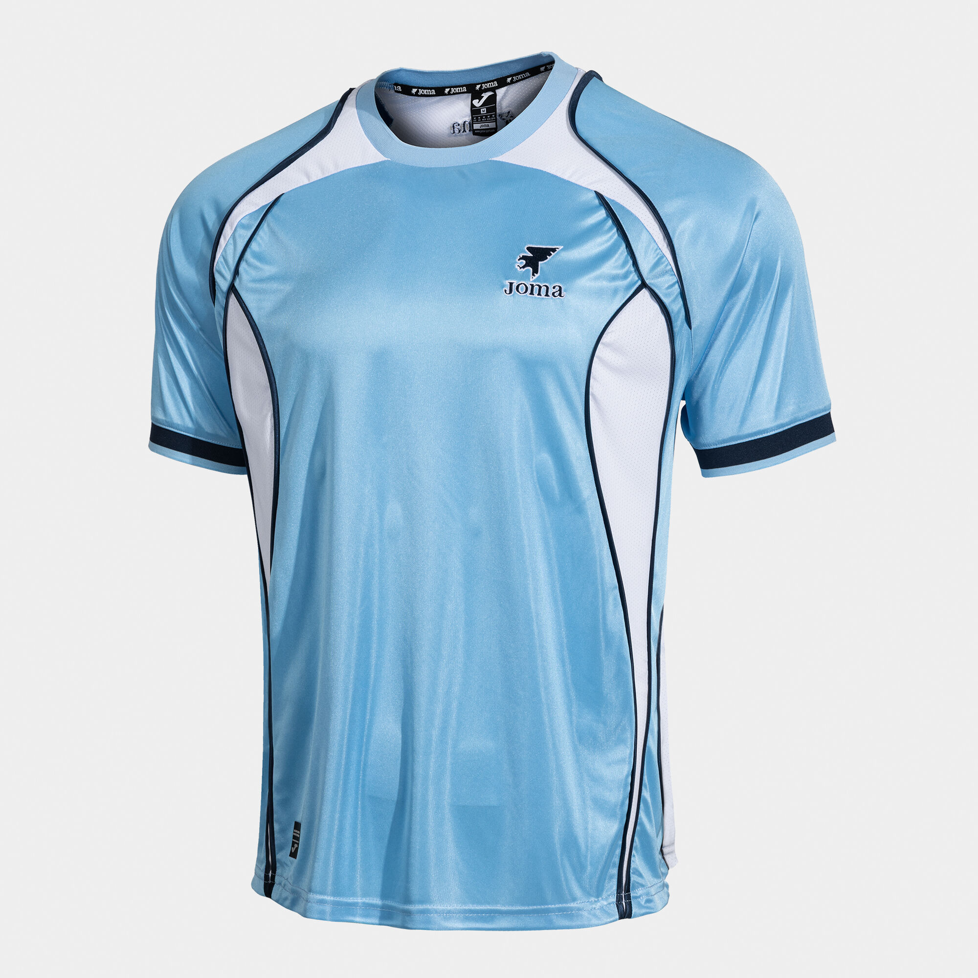 Shirt short sleeve man Futbol Retro Mundial sky blue white | JOMA®