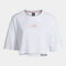 Tricou cu mânecă scurtă damă Step alb