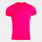 T-shirt manga curta homem Record II rosa fluorescente