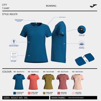 Maglia a manica corta donna R-Night Iconic blu