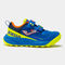 Pantofi sport trail Adventure 22 junior albastru regal galben fosforescent