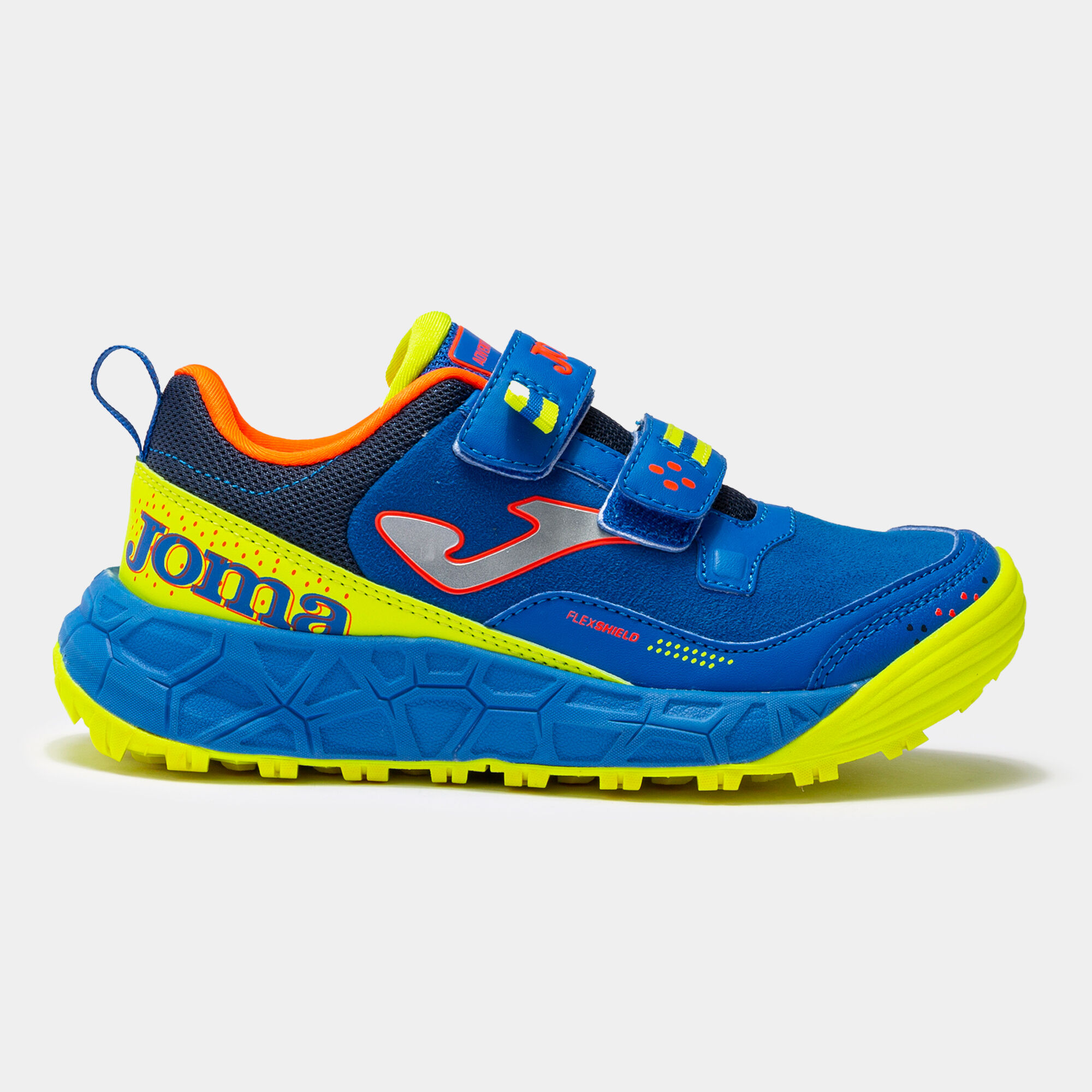 TRAIL-RUNNING SHOES ADVENTURE 22 JUNIOR ROYAL BLUE FLUORESCENT YELLOW