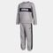 SURVÊTEMENT JUNIOR STRIPE GRIS MELANGE BLEU MARINE