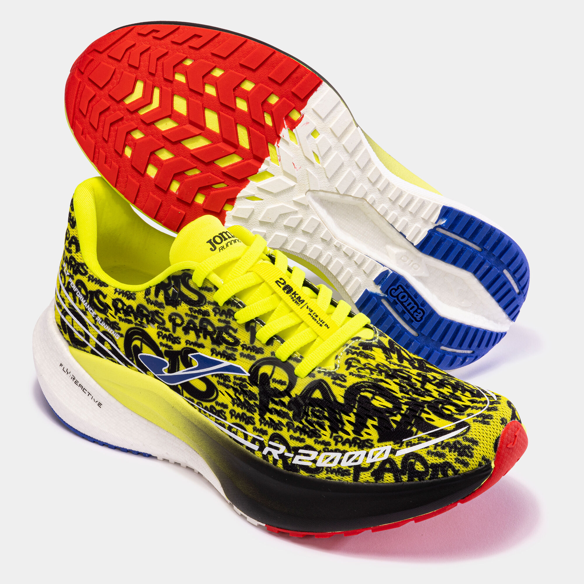 Zapatillas running R.2000 23 20km De Par s unisex amarillo fl or