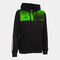 Giacca con cappuccio donna Eco Supernova nero verde fluorescente
