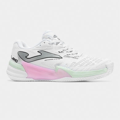 Sapatilhas Roland Lady 26 argila mulher branco rosa