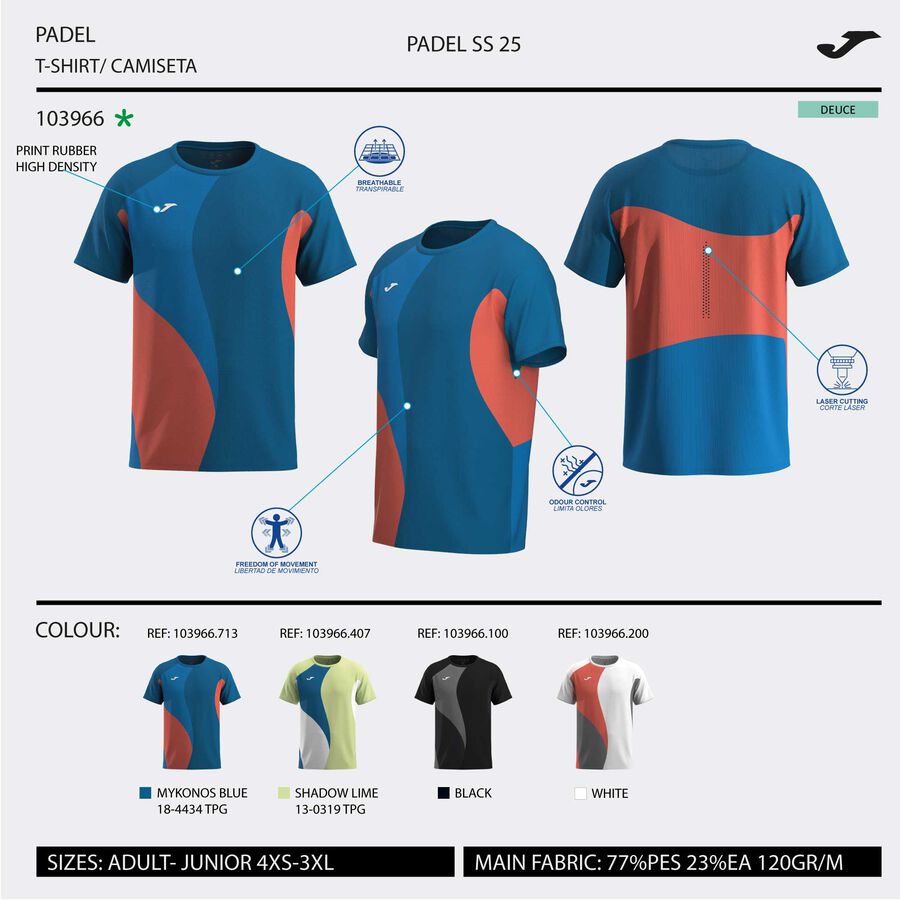 CAMISETA MANGA CORTA TORNEO