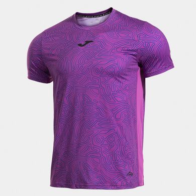 Shirt short sleeve man R-Nature violet
