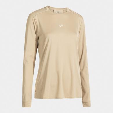 T-shirt maniche lunghe donna Breath beige