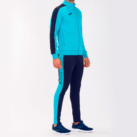 Tracksuit man Academy III fluorescent turquoise navy blue