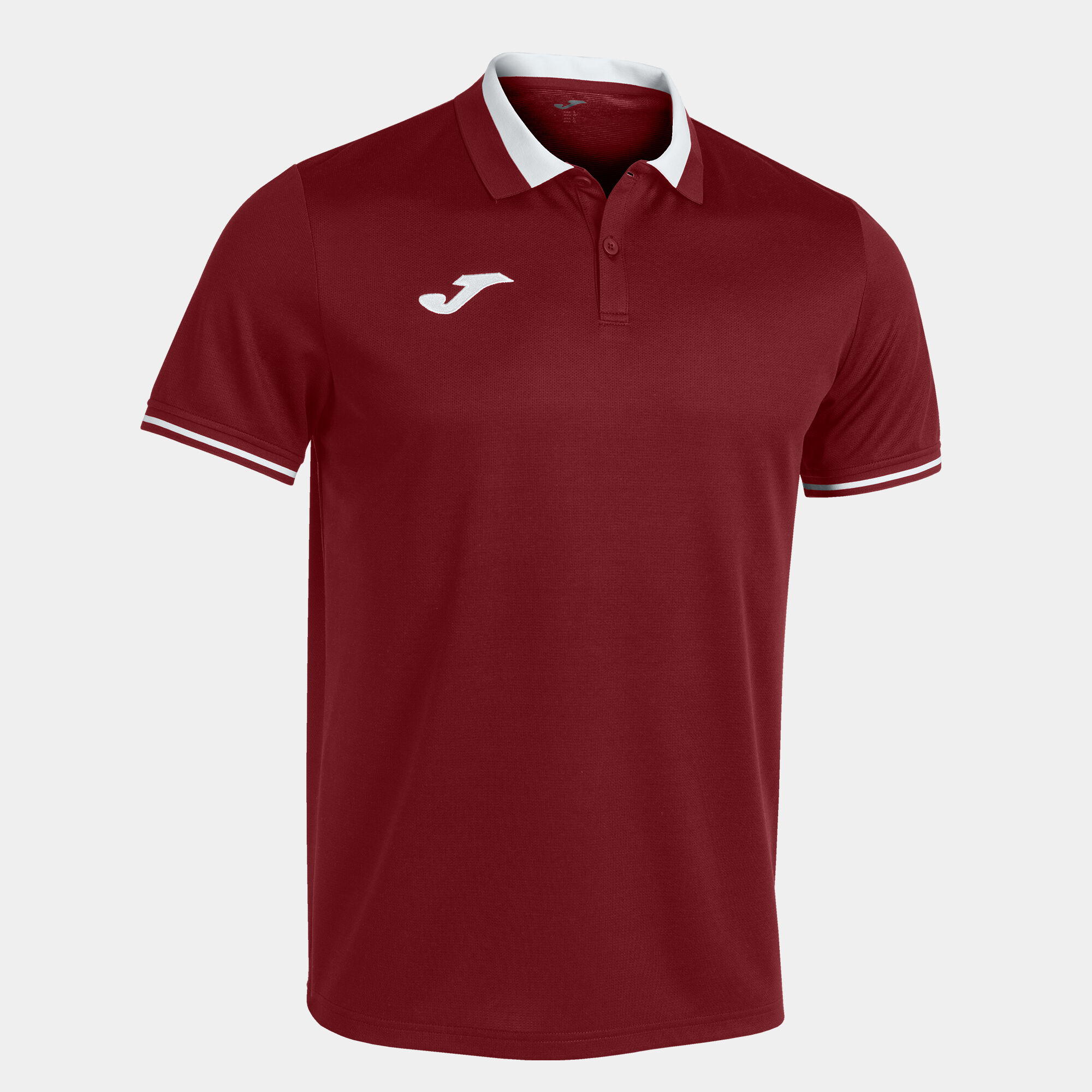 Polo shirt short-sleeve man Championship VI burgundy white