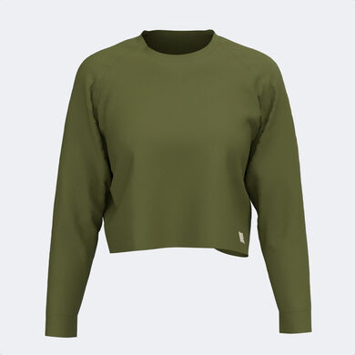 Sweatshirt woman Mimetic green