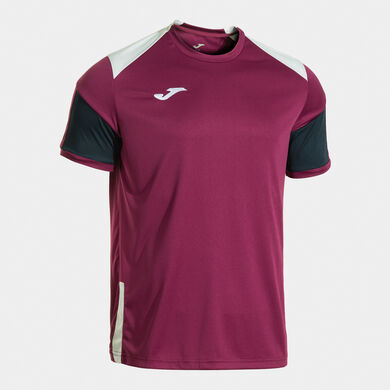 Shirt short sleeve man Danubio dark red dark navy