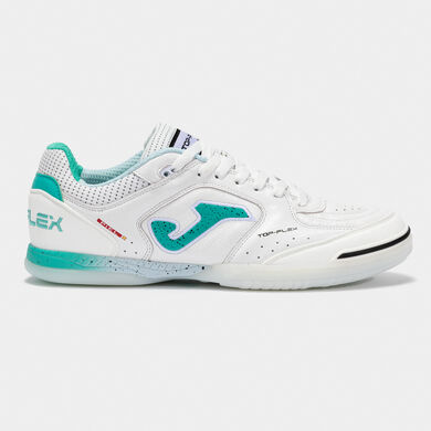 Zapatillas fútbol sala Top Flex 25 indoor blanco turquesa