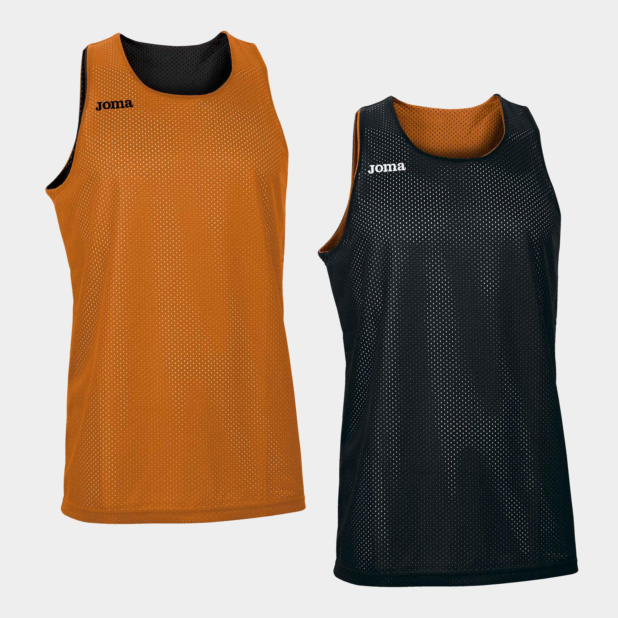 Camiseta sin mangas unisex Aro naranja negro