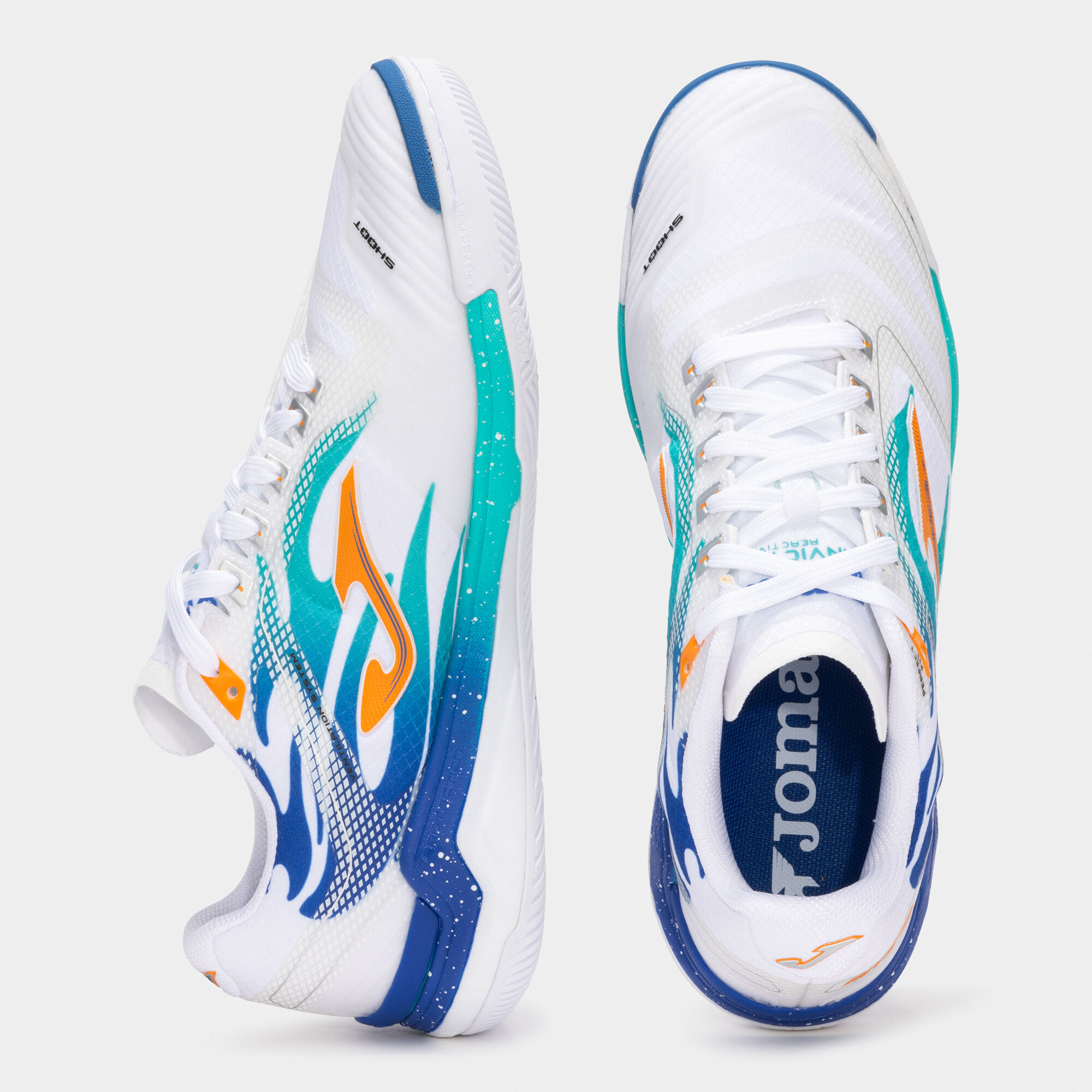 Futsal shoes Invicto 25 indoor white royal blue
