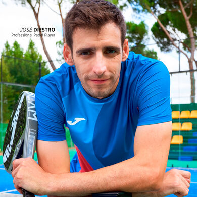 Maglia a manica corta uomo Torneo blu corallo